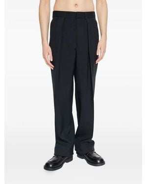 Tom Ford Wool Pleated Tailored Pants - Blue