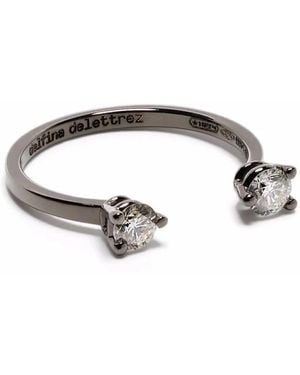 Delfina Delettrez 18Kt Dots Diamond Ring - Black