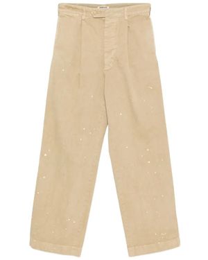 AURALEE One-Tuck Wide-Leg Trousers - White