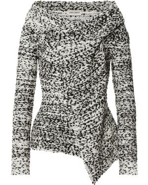 Alberta Ferretti Multicolour Virgin Wool Jacket - Grey
