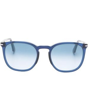 Persol Gradient-Lens Square-Frame Sunglasses - Blue