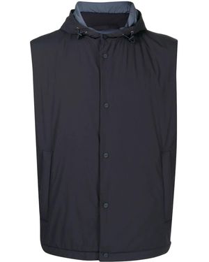 Herno Gilet Con Cappuccio - Blu