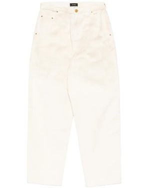 Willy Chavarria Button-Fastening Jeans - White