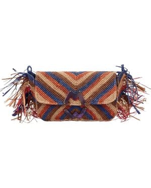 MADE FOR A WOMAN Chevron-Pattern Cross-Body Bag - Natural