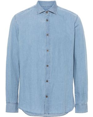 Peserico Camicia Denim - Blu