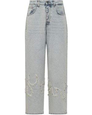 Barrow Flames Jeans - Gray