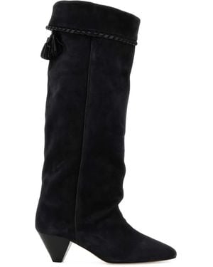 Isabel Marant 45Mm Elisa Suede Boots - Black