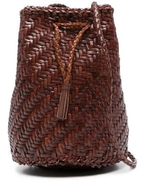 Dragon Diffusion Pompom Double Jump Bucket-Tas - Bruin