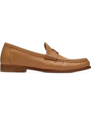 Lottusse Lara Buckle Loafers - Brown