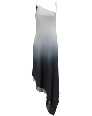 Oude Waag Asymmetric Midi Slip Dress - White