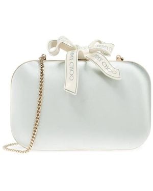 Jimmy Choo Cloud Clutch Bag - White