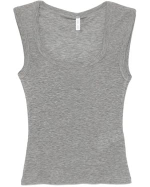 Samsøe & Samsøe Sadou Ribbed-Knit Tank Top - Grey