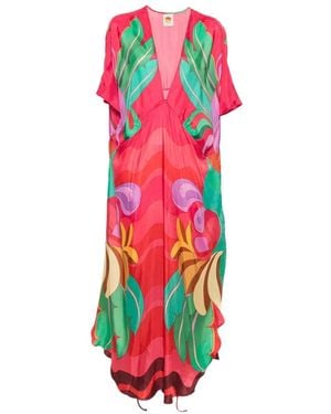 FARM Rio Banana Queen Graphic-Print Maxi Dress - White