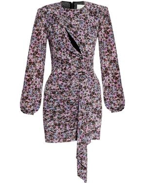 Isabel Marant Abito Vinia Con Arricciatura - Viola