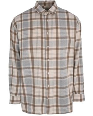 FAMILY FIRST Chemise Lfnf À Carreaux - Gris