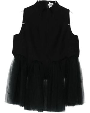 Noir Kei Ninomiya High-Neck Jacket - Black