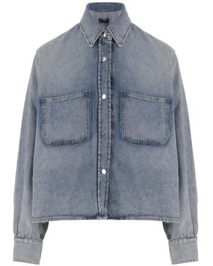 Haikure Patch-Pocket Denim Jacket - Blue