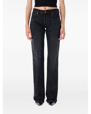 Haikure Carly Mid-Rise Straight Jeans - Blue