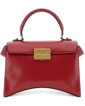 Balenciaga Hourglass Avenue Top Handle Bag Small - Red