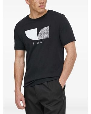 IRO T-Shirt Orlando À Imprimé Graphique - Noir