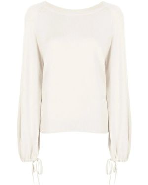 Pringle of Scotland Round Neck Cashmere Jumper - White