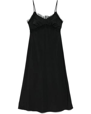 Vivetta Lace-Trim Midi Dress - Black