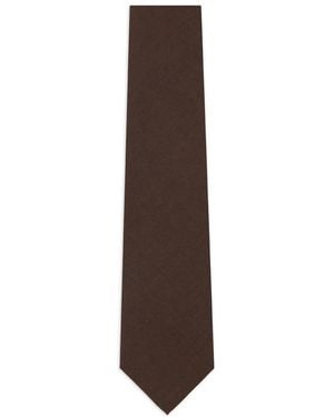 Loro Piana Virgin-wool Tie - Brown