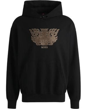 BOSS X Creation of the Gods Taotie Hoodie - Schwarz