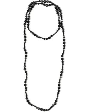 Neeka Studios Long Beaded Necklace - White