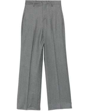Briglia 1949 Pressed-Crease Straight-Leg Trousers - Grey