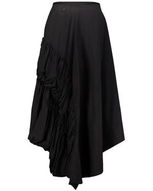 Comme des Garçons Asymmetric Ruffled Skirt - Black