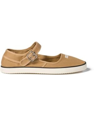 Miu Miu Drill Ballerinas - White