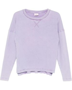 Deha Crew-Neck T-Shirt - Purple