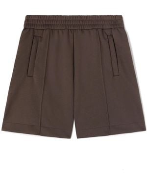Palm Angels Logo Track Shorts - Brown