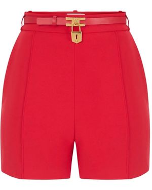 Elisabetta Franchi Lichtgewicht Crêpe Shorts - Rood