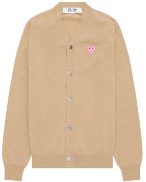 COMME DES GARÇONS PLAY Cardigan Mit V-Ausschnitt - Natur