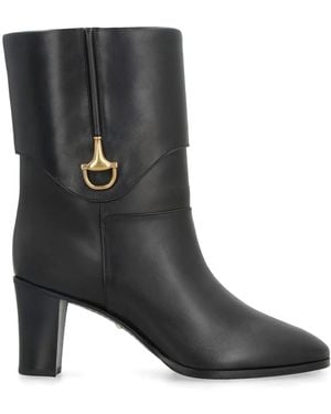 Gucci Stiefeletten Mit Horsebit - Schwarz
