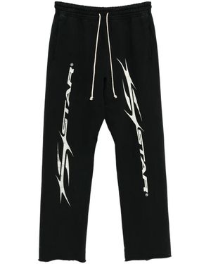 HELLSTAR Logo-Print Track Trousers - Black