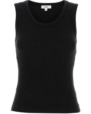 Agolde Geribbelde Tanktop - Zwart