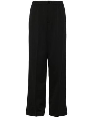 B+ AB Tailored Wide-Leg Viscose Pants - Black