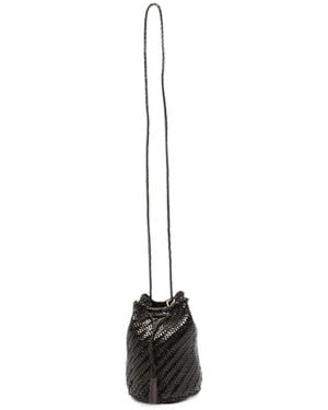 Dragon Diffusion Bolso Bombonera Pompom Double Jump Con Borla - Blanco