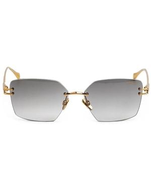 Cazal 9511 Rimless Sunglasses - Metallic