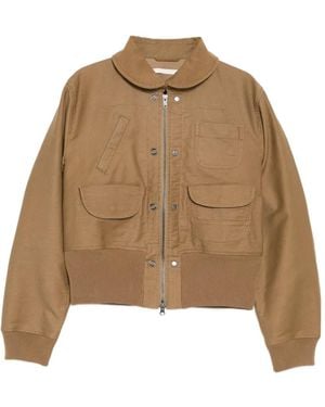 JNBY Club Collar Pocket Jacket - Natural