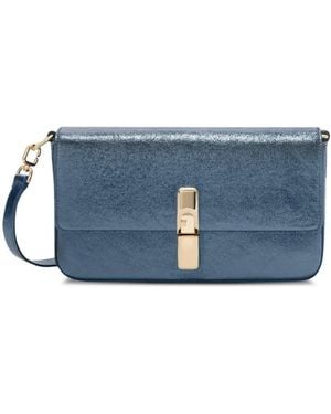Furla Metallic-Finish Cross-Body Bag - Blue
