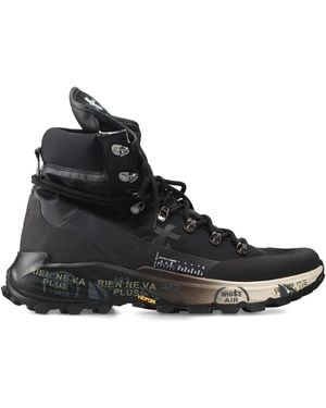 Premiata Midtreck Lace-Up Trainers - Black