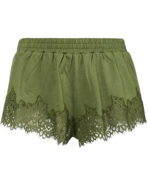 Fenty Lace Trim Shorts - Green