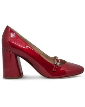 Casadei Buckle Strap Court Shoes - Red