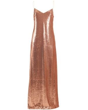 Clips Sequin-Embellished Sleeveless Maxi Dress - White