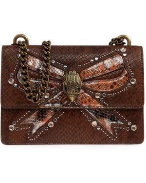 Kurt Geiger Small Shoreditch Bow-Embellishment Shoulder Bag - Brown