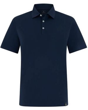 BOGGI Polo À Patch Logo - Bleu